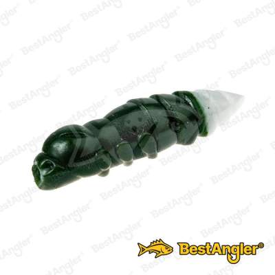 FishUp Pupa 1.2" #140 Dark Olive / White