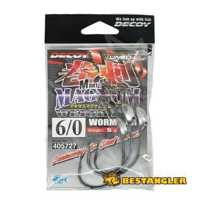 DECOY Worm 130M Makisasu Hook Magnum Weighted #6/0 - 405727
