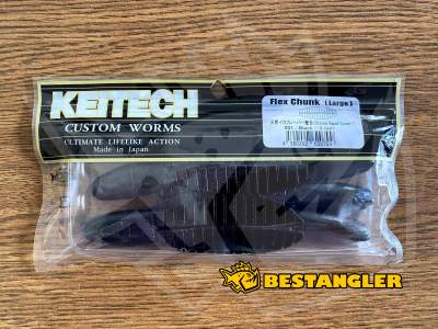 Keitech Flex Chunk 4" Large Black - #001