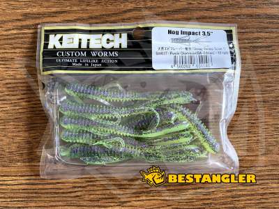 Keitech Hog Impact 3.5" Purple Chartreuse - BA#03
