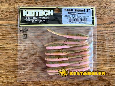 Keitech Shad Impact 2" Motoroil / Pink - CT#16