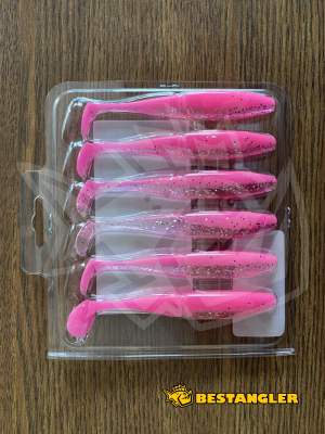 Sawamura One Up Shad Slim 4" #083 Pink Back Glitter Belly