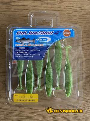 O.S.P DoLive Shad 4" SW Lime Chart SW W067