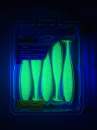 O.S.P DoLive Shad 4.5" SW Lime Chart SW W067 - UV
