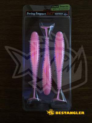 Keitech FAT Swing Impact 6.8" Bubblegum Shad - #442 - UV