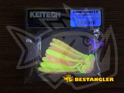 Keitech Swing Impact 2.5" Yellow / Pink - LT#31 - UV