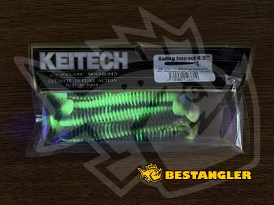Keitech Swing Impact 4.5" Watermelon PP. / Yellow - #447 - UV
