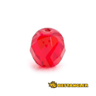 CAMO fazetované skleněné korálky 6 mm červené