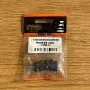 CAMO fazetované skleněné korálky 8 mm černé - CL-8GB-BL