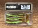 Keitech Easy Shiner 4" Motoroil / Chartreuse - CT#14