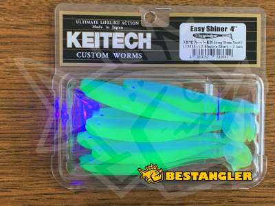 Keitech Easy Shiner 4" Electric Chart - LT#41 - UV