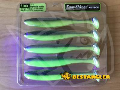 Keitech Easy Shiner 5" Chartreuse Thunder - CT#12