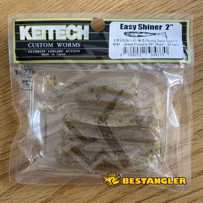 Keitech Easy Shiner 2" Green Pumpkin PP. Shad - #414