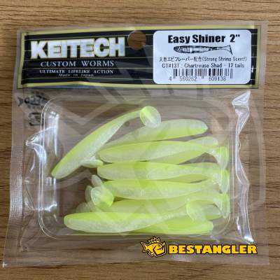 Keitech Easy Shiner 2" Chartreuse Shad - CT#13
