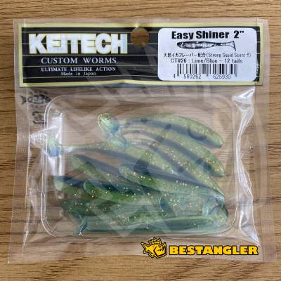 Keitech Easy Shiner 2" Lime / Blue - CT#26