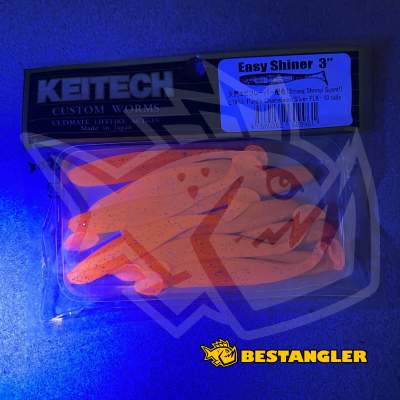 Keitech Easy Shiner 3" Purple Chameleon / Silver FLK - LT#33 - UV