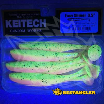 Keitech Easy Shiner 3.5" Motoroil / Pink - CT#16 - UV