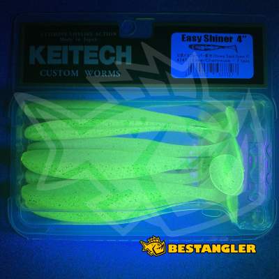 Keitech Easy Shiner 4" Lime / Chartreuse - #424 - UV