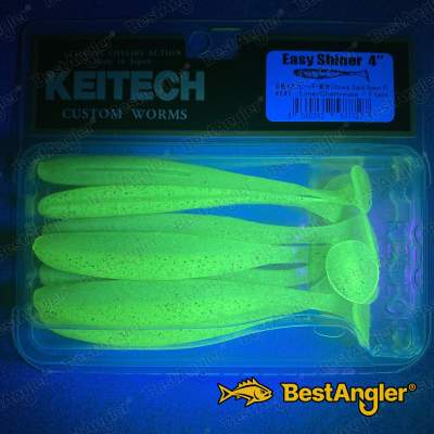 Keitech Easy Shiner 4" Lime / Chartreuse - #424 - UV