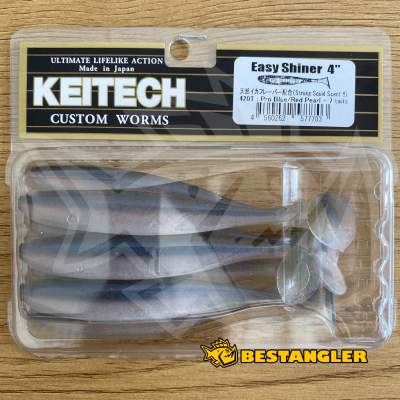 Keitech Easy Shiner 4" Pro Blue / Red Pearl - #420