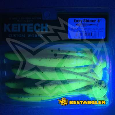 Keitech Easy Shiner 4" Watermelon PP. / Yellow - #447 - UV