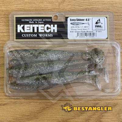 Keitech Easy Shiner 4.5" Silver Flash Minnow - #416