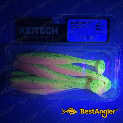 Keitech Easy Shiner 4.5" Motoroil / Pink - CT#16 - UV