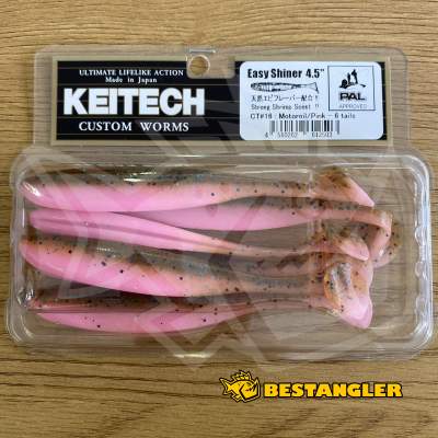 Keitech Easy Shiner 4.5" Motoroil / Pink - CT#16