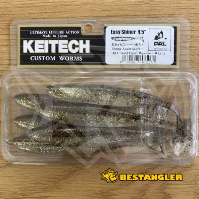 Keitech Easy Shiner 4.5" Gold Flash Minnow - #417