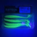 Keitech Easy Shiner 4.5" Lime / Blue - CT#26 - UV