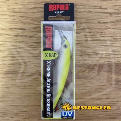 Rapala X-Rap 10 Silver Fluorescent Chartreuse UV - XR10 SFCU