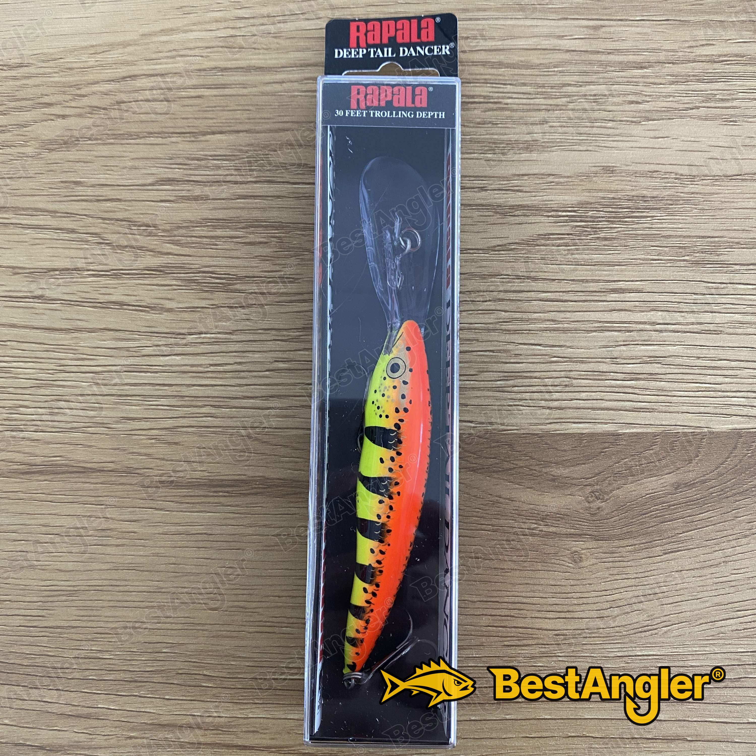 Rapala Deep Tail Dancer 07 Fishing Lure - Bleeding Tiger, Deep Diving Crankbait