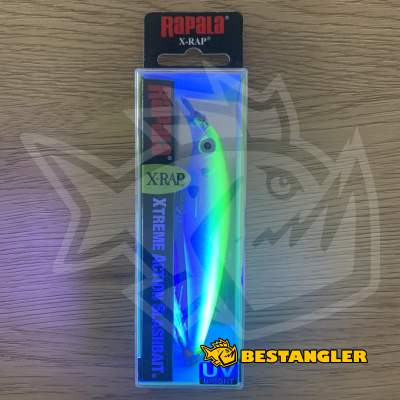 Rapala X-Rap 10 Silver Fluorescent Chartreuse UV - XR10 SFCU - UV
