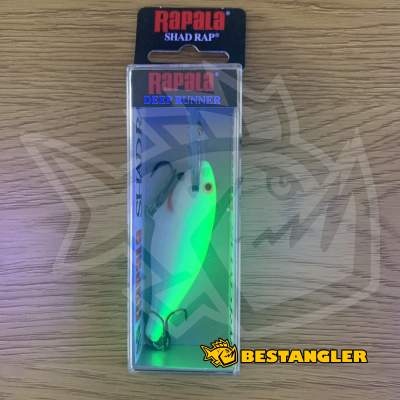Rapala Shad Rap 07 Silver Fluorescent Chartreuse - SR07 SFC - UV
