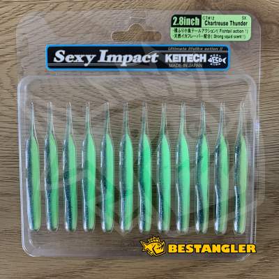 Keitech Sexy Impact 2.8" Chartreuse Thunder - CT#12 - UV