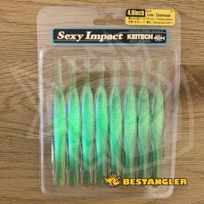 Keitech Sexy Impact 4.8" Lime / Chartreuse - #424 - UV