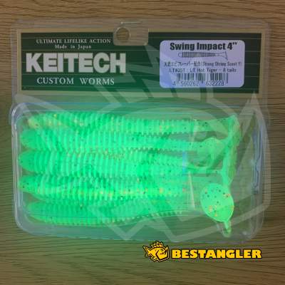 Keitech Swing Impact 4" Hot Tiger - LT#35 - UV