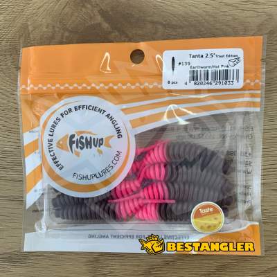 FishUp Tanta 2.5" #139 Earthworm / Hot Pink
