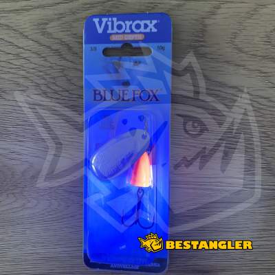 Třpytka Blue Fox Vibrax Fluorescent #4 SFR - BFF4 SFR - UV