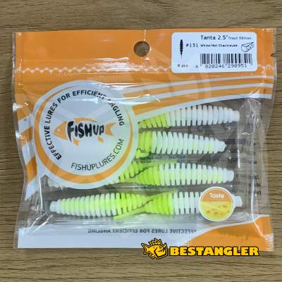 FishUp Tanta 2.5" #131 White / Hot Chartreuse