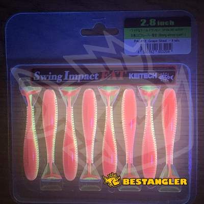 Keitech FAT Swing Impact 2.8" Grape Shad - PAL#12 - UV1