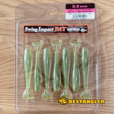 Keitech FAT Swing Impact 3.3" Lime / Chartreuse - #424