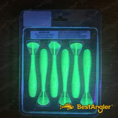 Keitech FAT Swing Impact 3.8" Chartreuse Thunder - CT#12 - UV2