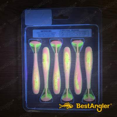 Keitech FAT Swing Impact 3.8" Motoroil / Pink - CT#16 - UV2
