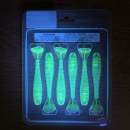 Keitech FAT Swing Impact 3.8" Chartreuse Ice Shad - CT#28 - UV2