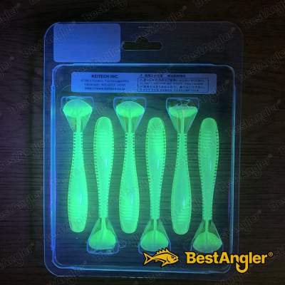Keitech FAT Swing Impact 3.8" Chartreuse Shad - CT#13 - UV2