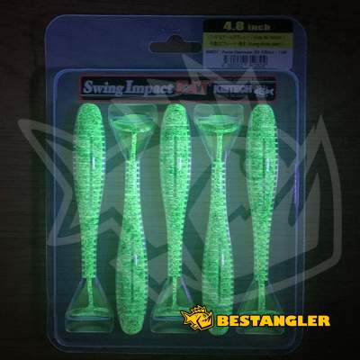 Keitech FAT Swing Impact 4.8" Purple Chartreuse - BA#03 - UV1