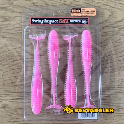 Keitech FAT Swing Impact 5.8" Bubblegum Shad - #442