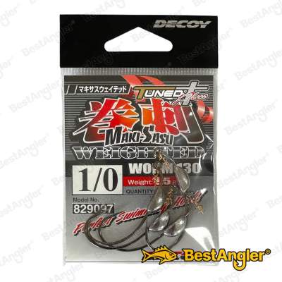 DECOY Worm 130 Makisasu Weighted #1/0 - 829097