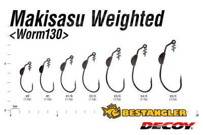 DECOY Worm 130 Makisasu Weighted #2 - 829073
